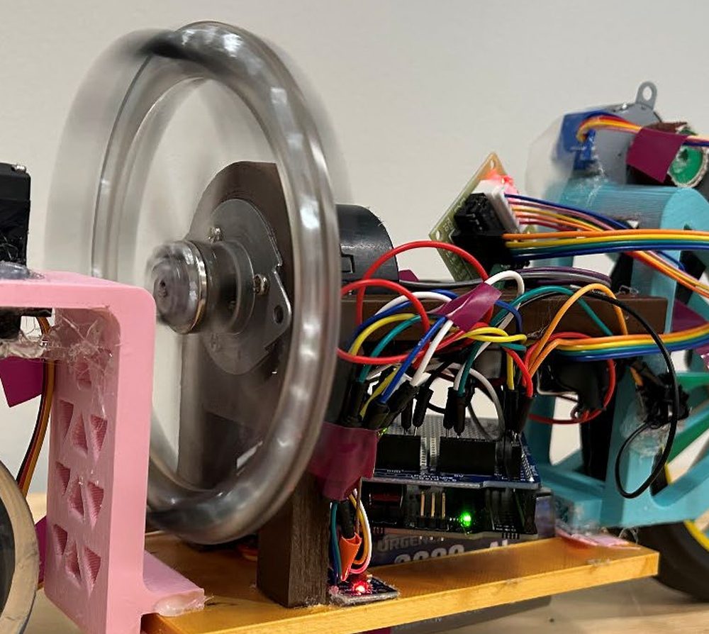Reaction wheel, motor and electronics